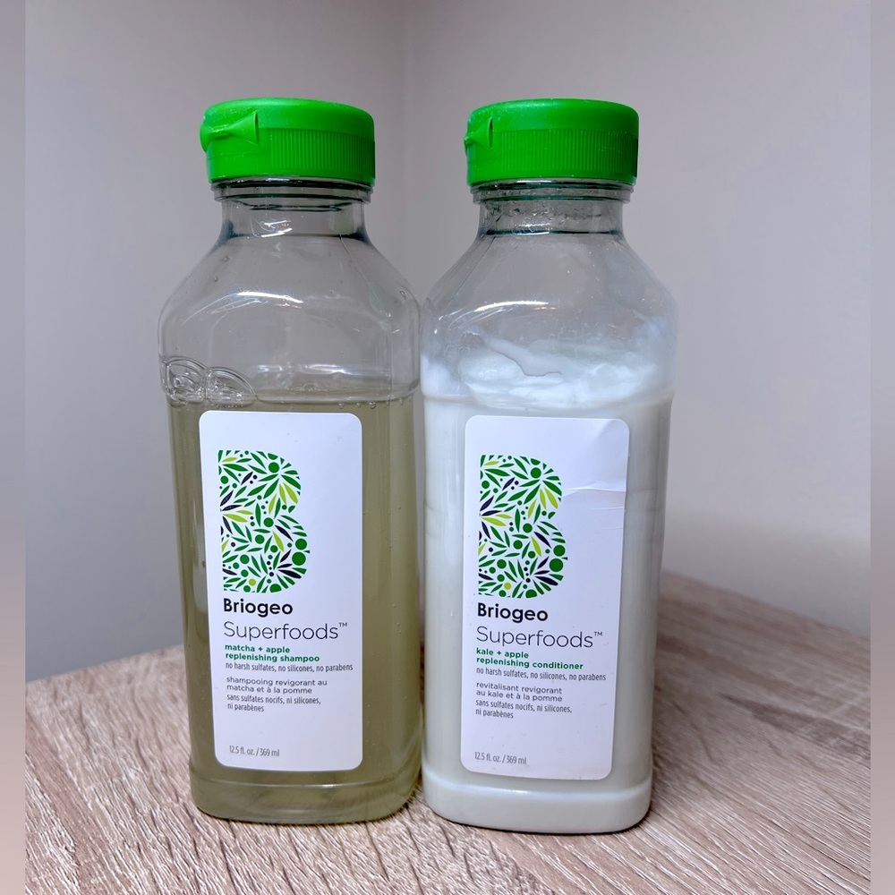Briogeo Superfoods Matcha, Apple + Kale Replenishing Shampoo + Conditioner Duo